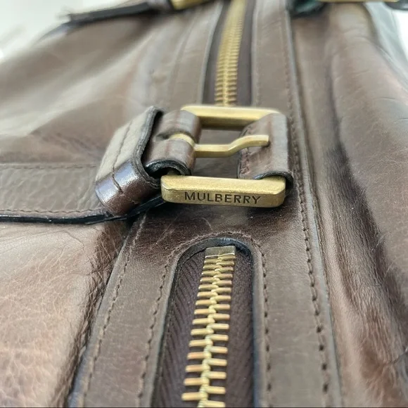 Mulberry brown leather shoulder bag - Picture 7 of 14